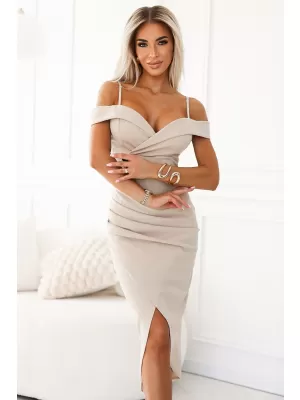 Kleid NUMOCO CALLIE 564-5 BEIGE