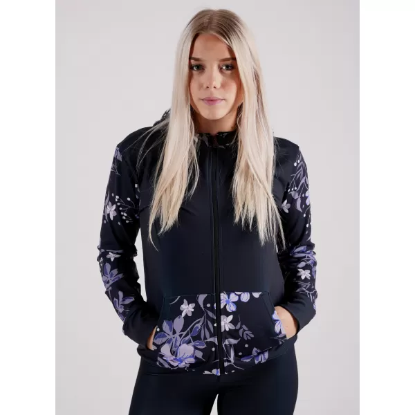  Frauen -Sweatshirt bei Reißverschlussprämie ALTISPORT VOJ/ALW063MI02 SCHWARZ 