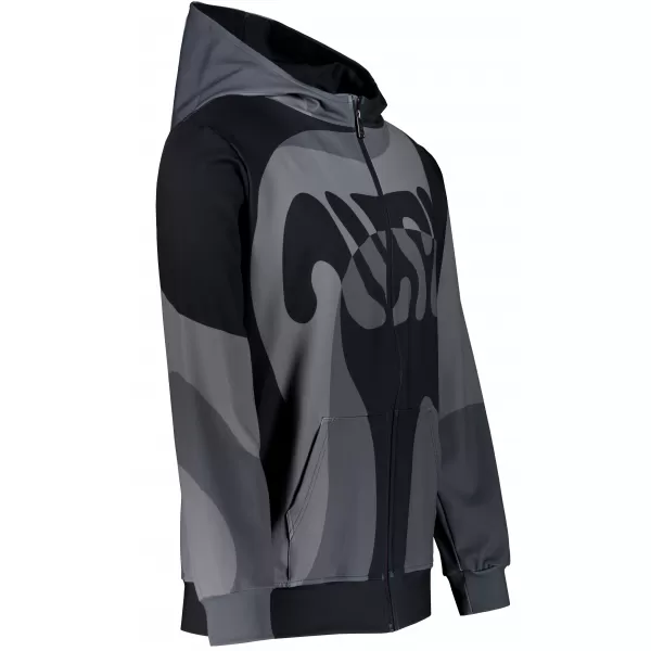  Herren -Sweatshirt auf Reißverschlussprämie ALTISPORT VOJ/ALM056MI02 SCHWARZ 