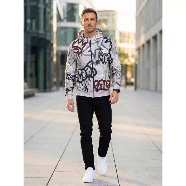  Herren -Sweatshirt auf Reißverschlussprämie ALTISPORT VOJ/ALM054MI02 DUNKELGRAU 