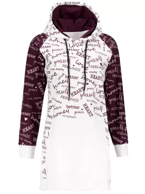 Funktionaler Sweatshirt -Prämie von Frauen ALTISPORT VOJ/ALW067MI03 BURGUND