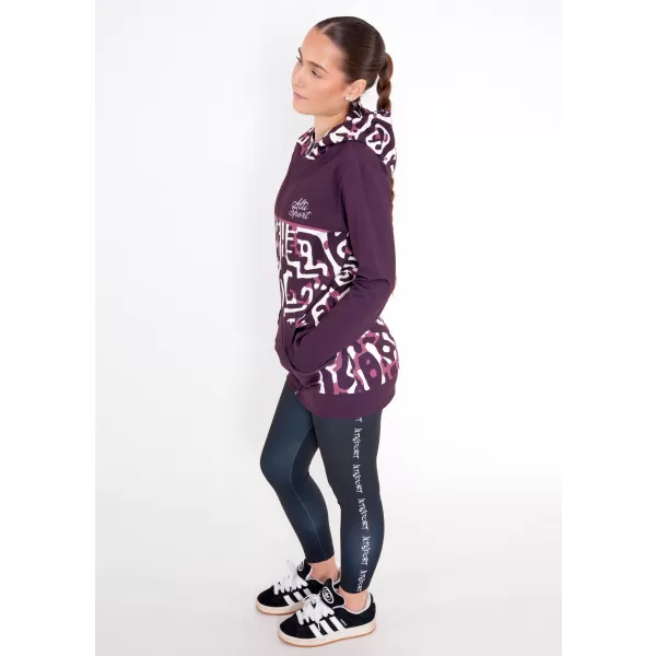  Frauen -Sweatshirt bei Reißverschlussprämie ALTISPORT VOJ/ALW060MI02 BURGUND 