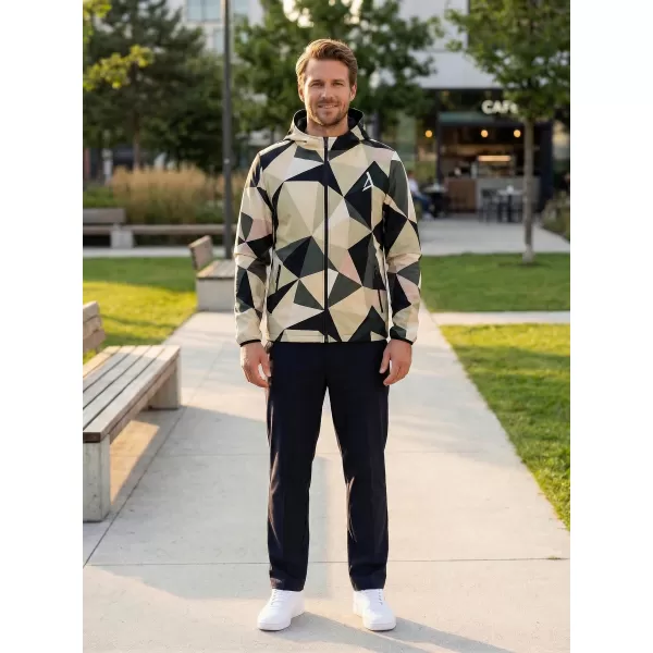  Herren -Sweatshirt auf Reißverschlussprämie ALTISPORT VOJ/ALM007MI02 BRAUN 