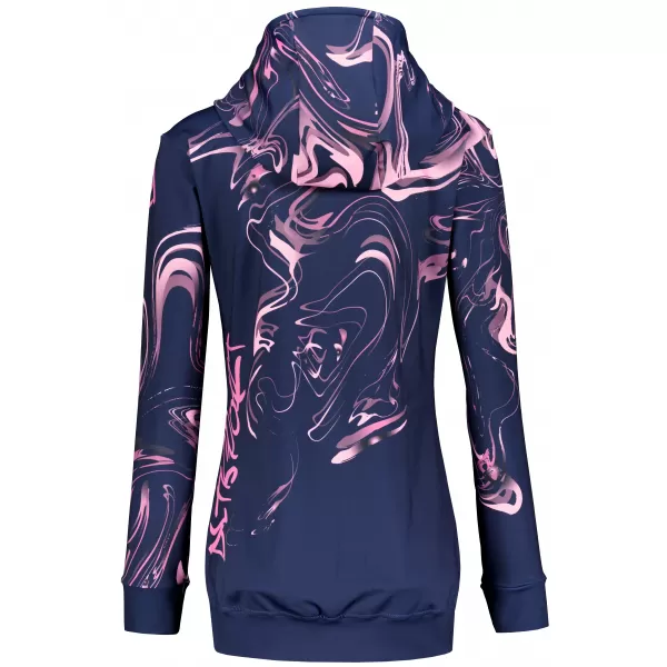 Frauen -Sweatshirt bei Reißverschlussprämie ALTISPORT VOJ/ALW064MI02 BLAU -PINK 