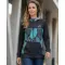 Frauen -Sweatshirt bei Reißverschlussprämie ALTISPORT VOJ/ALW061MI02 BLAU