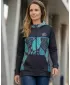 Frauen -Sweatshirt bei Reißverschlussprämie ALTISPORT VOJ/ALW061MI02 BLAU