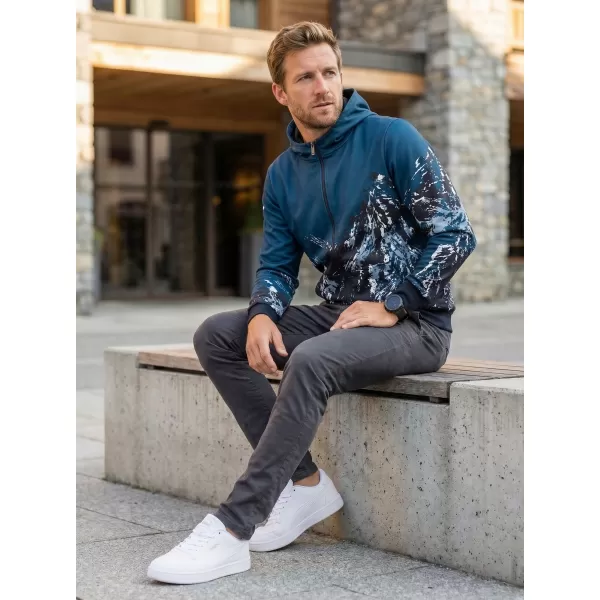  Herren -Sweatshirt auf Reißverschlussprämie ALTISPORT VOJ/ALM059MI02 MARINE 