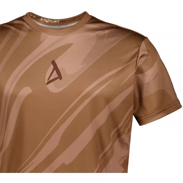  Männer funktionaler T -Shirt Premium ALTISPORT VOJ/ALM072TR01 BRAUN 