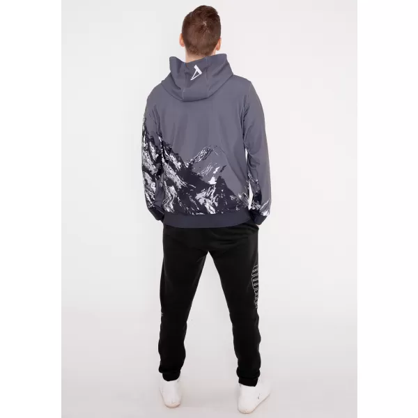  Herren -Sweatshirt auf Reißverschlussprämie ALTISPORT VOJ/ALM059MI02 GRAU 