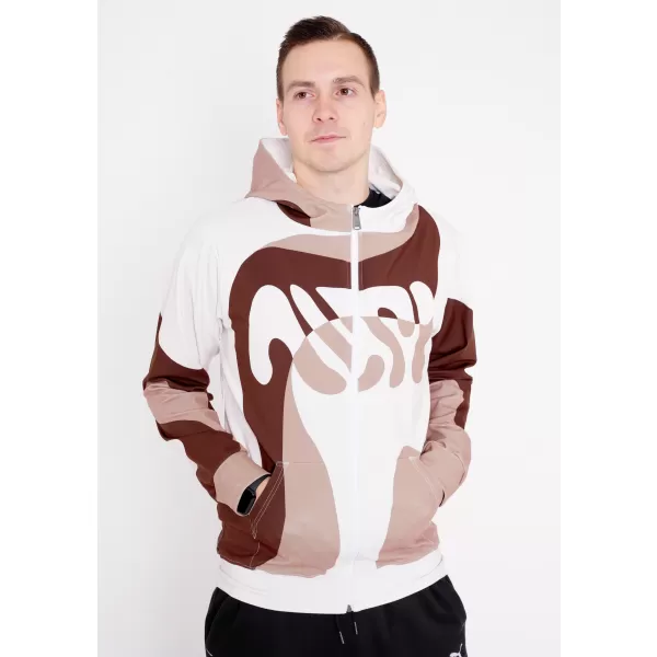  Herren -Sweatshirt auf Reißverschlussprämie ALTISPORT VOJ/ALM056MI02 BRAUN 