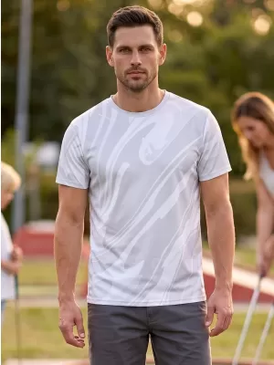 Männer funktionaler T -Shirt Premium ALTISPORT VOJ/ALM072TR01 GRAU