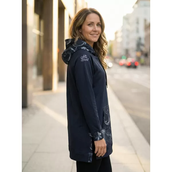 Funktionaler Sweatshirt -Prämie von Frauen ALTISPORT VOJ/ALW065MI03 SCHWARZ -GRAY 