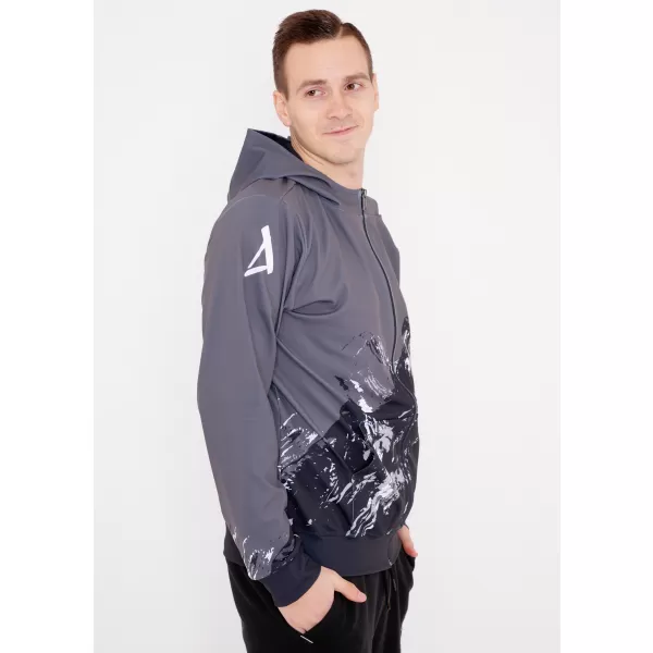  Herren -Sweatshirt auf Reißverschlussprämie ALTISPORT VOJ/ALM059MI02 GRAU 