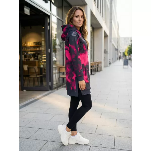  Funktionaler Sweatshirt -Prämie von Frauen ALTISPORT VOJ/ALW066MI03 SCHWARZ -PINK 