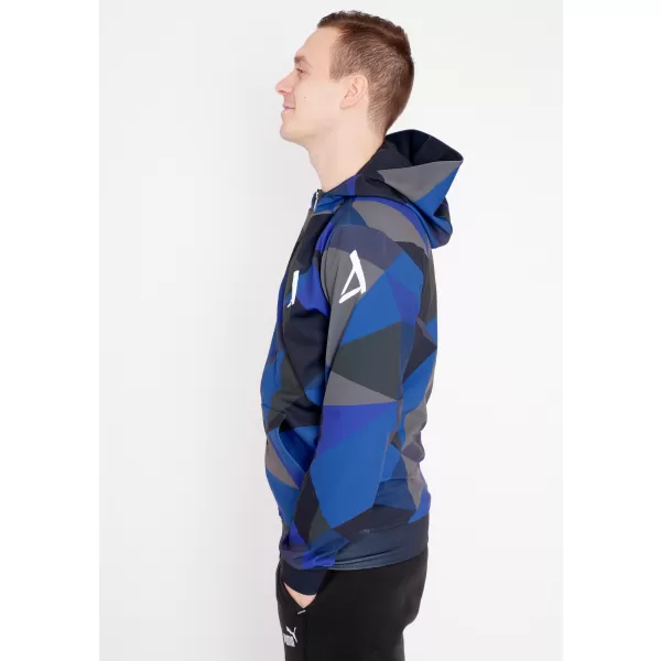  Herren -Sweatshirt auf Reißverschlussprämie ALTISPORT VOJ/ALM007MI02 DUNKELBLAU 