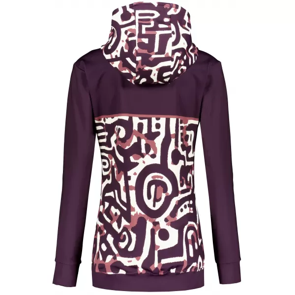  Frauen -Sweatshirt bei Reißverschlussprämie ALTISPORT VOJ/ALW060MI02 BURGUND 