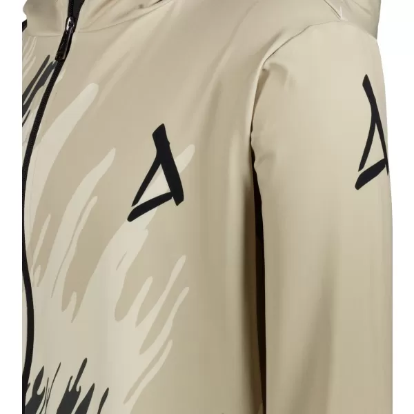  Herren -Sweatshirt auf Reißverschlussprämie ALTISPORT VOJ/ALM006MI02 SCHWARZ -BROWN 