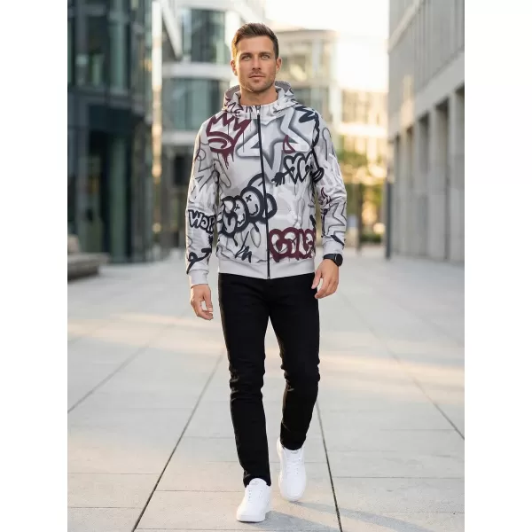  Herren -Sweatshirt auf Reißverschlussprämie ALTISPORT VOJ/ALM054MI02 DUNKELGRAU 