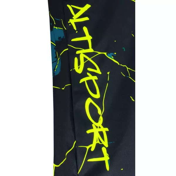  Männer funktionaler T -Shirt Premium ALTISPORT VOJ/ALM071TR01 MARINE-GELB 
