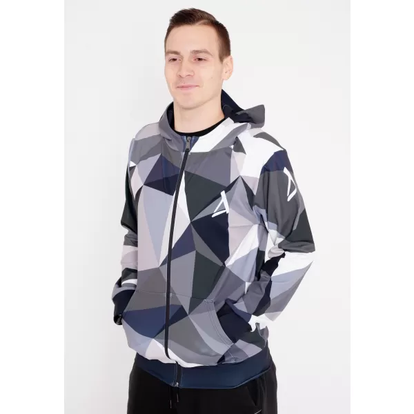  Herren -Sweatshirt auf Reißverschlussprämie ALTISPORT VOJ/ALM007MI02 GRAU 