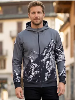 Herren -Sweatshirt auf Reißverschlussprämie ALTISPORT VOJ/ALM059MI02 GRAU