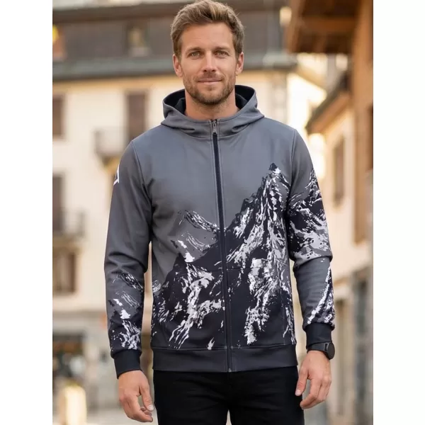  Herren -Sweatshirt auf Reißverschlussprämie ALTISPORT VOJ/ALM059MI02 GRAU 