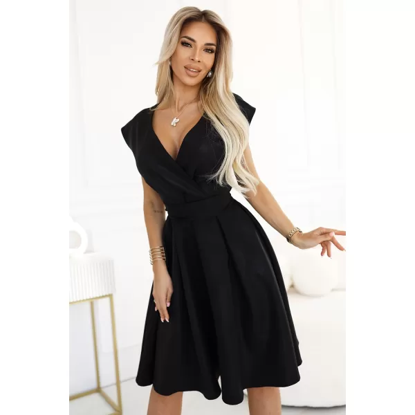  Kleid NUMOCO SCARLETT 348-10 SCHWARZ MIT GLITZER 