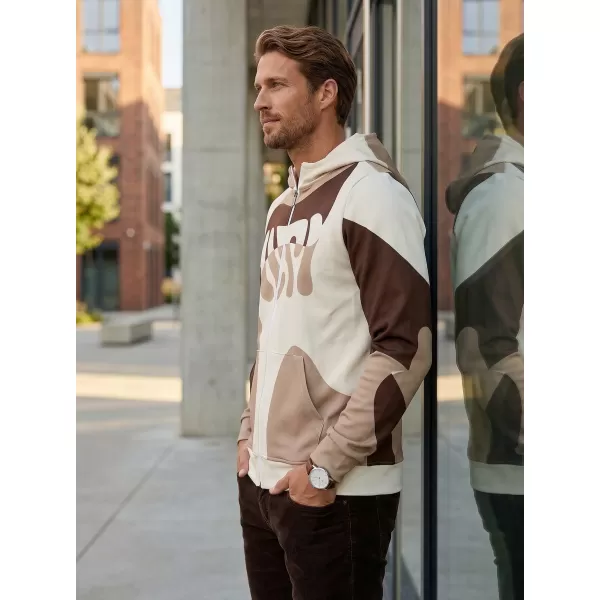  Herren -Sweatshirt auf Reißverschlussprämie ALTISPORT VOJ/ALM056MI02 BRAUN 