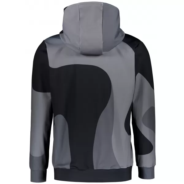  Herren -Sweatshirt auf Reißverschlussprämie ALTISPORT VOJ/ALM056MI02 SCHWARZ 