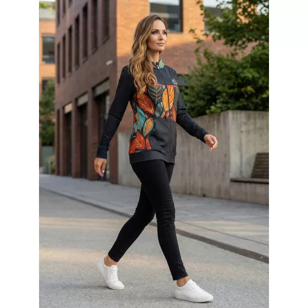  Frauen -Sweatshirt bei Reißverschlussprämie ALTISPORT VOJ/ALW061MI02 ORANGE/BLAU 
