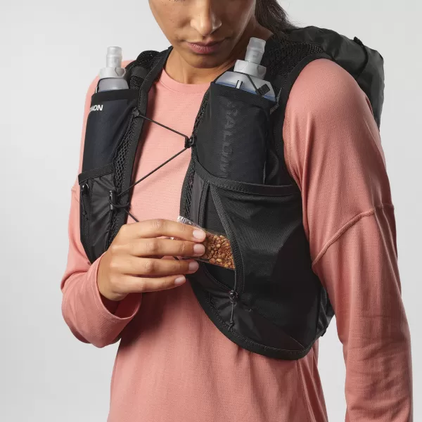  Damenrucksack SALOMON ACTIVE SKIN 12 WOMEN SET LC2178600 SCHWARZ/METALL 
