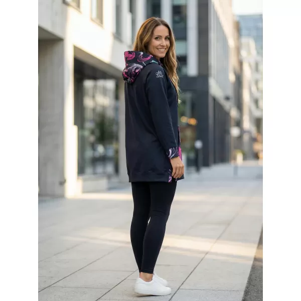  Funktionaler Sweatshirt -Prämie von Frauen ALTISPORT VOJ/ALW065MI03 SCHWARZ -PINK 