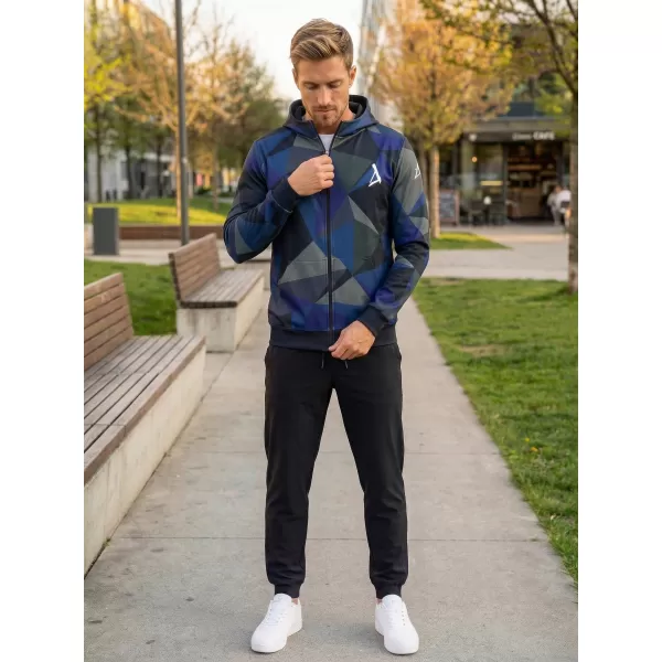  Herren -Sweatshirt auf Reißverschlussprämie ALTISPORT VOJ/ALM007MI02 DUNKELBLAU 