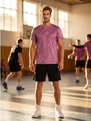 Männer funktionaler T -Shirt Premium ALTISPORT VOJ/ALM072TR01 LILA