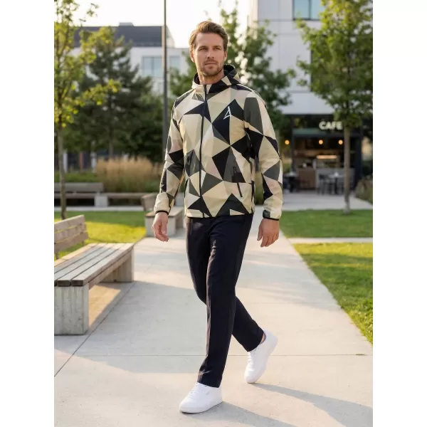  Herren -Sweatshirt auf Reißverschlussprämie ALTISPORT VOJ/ALM007MI02 BRAUN 