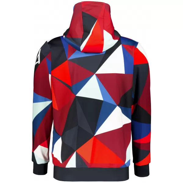  Herren -Sweatshirt auf Reißverschlussprämie ALTISPORT VOJ/ALM007MI02 MARINEBLAU/ROT 