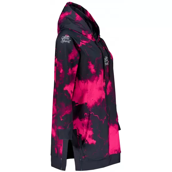  Funktionaler Sweatshirt -Prämie von Frauen ALTISPORT VOJ/ALW066MI03 SCHWARZ -PINK 