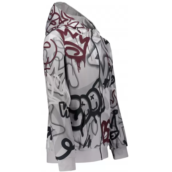  Herren -Sweatshirt auf Reißverschlussprämie ALTISPORT VOJ/ALM054MI02 DUNKELGRAU 