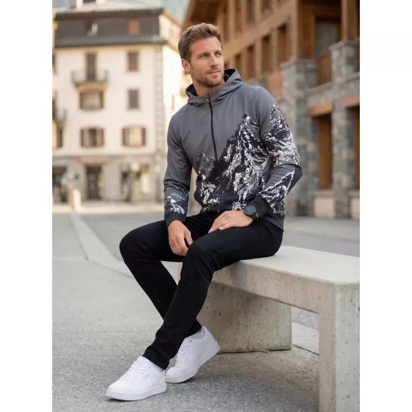  Herren -Sweatshirt auf Reißverschlussprämie ALTISPORT VOJ/ALM059MI02 GRAU 