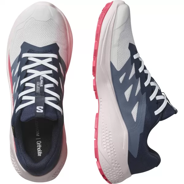  Damenschuhe SALOMON ALPHAGLIDE GTX W L47802300 MONDGESTEIN/BLAUE NÄCHTE/ROUGEROT 