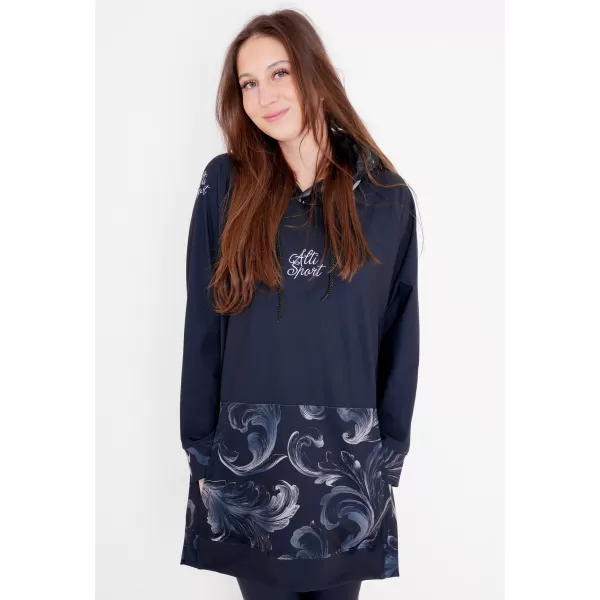  Funktionaler Sweatshirt -Prämie von Frauen ALTISPORT VOJ/ALW065MI03 SCHWARZ -GRAY 