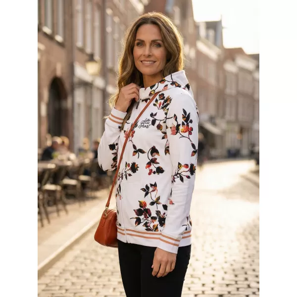  Frauen -Sweatshirt bei Reißverschlussprämie ALTISPORT VOJ/ALW024MI02 WEIß 