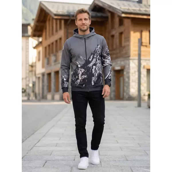  Herren -Sweatshirt auf Reißverschlussprämie ALTISPORT VOJ/ALM059MI02 GRAU 