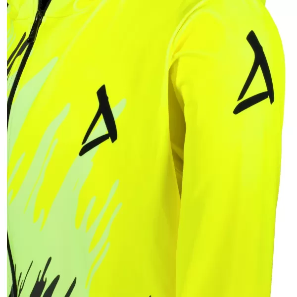  Herren -Sweatshirt auf Reißverschlussprämie ALTISPORT VOJ/ALM006MI02 SCHWARZ -AUSGELB 