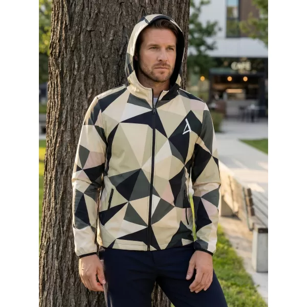  Herren -Sweatshirt auf Reißverschlussprämie ALTISPORT VOJ/ALM007MI02 BRAUN 