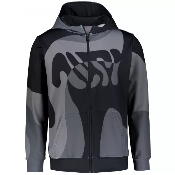  Herren -Sweatshirt auf Reißverschlussprämie ALTISPORT VOJ/ALM056MI02 SCHWARZ 