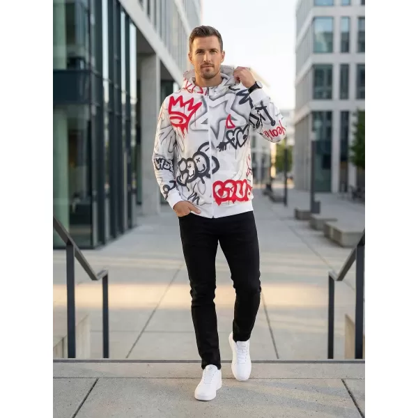  Herren -Sweatshirt auf Reißverschlussprämie ALTISPORT VOJ/ALM054MI02 GRAU -RED 