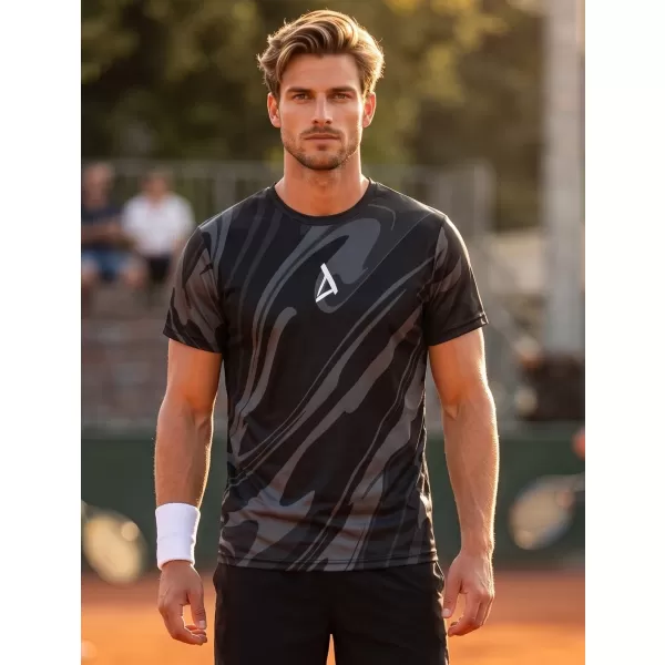  Männer funktionaler T -Shirt Premium ALTISPORT VOJ/ALM072TR01 SCHWARZ 