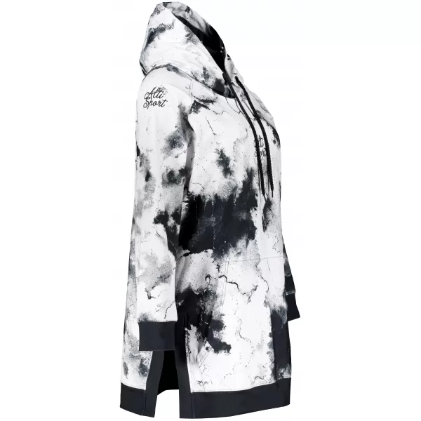  Funktionaler Sweatshirt -Prämie von Frauen ALTISPORT VOJ/ALW066MI03 WEIß -UND -SCHWARZ 
