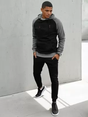 Herren -Sweatshirt DSTREET BX5488 SCHWARZ